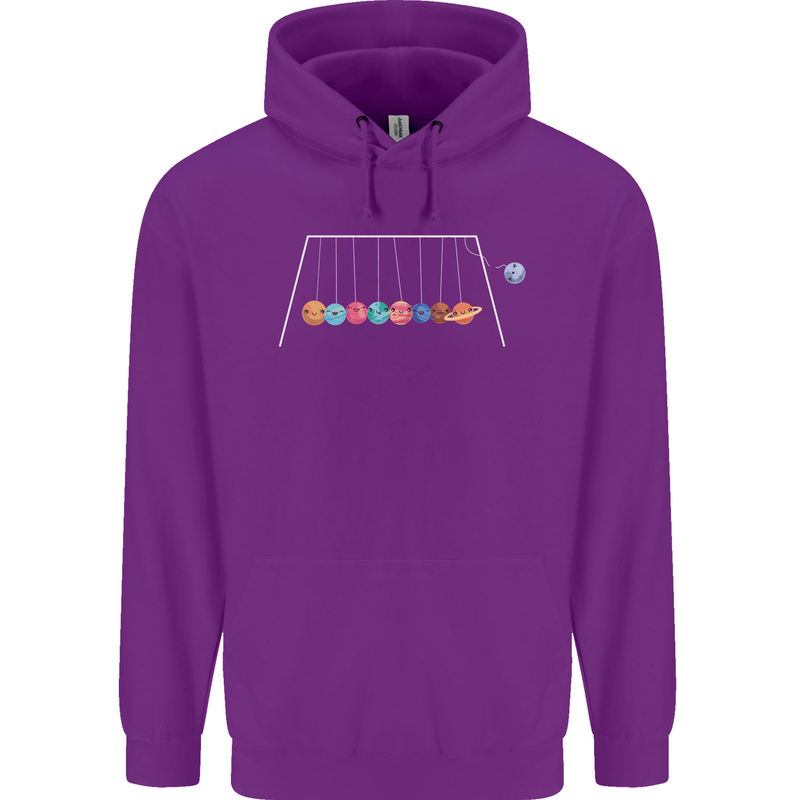 Planets Game Astronomy Space Funny Universe Childrens Kids Hoodie Purple