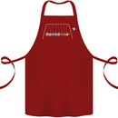 Planets Game Astronomy Space Funny Universe Cotton Apron 100% Organic Maroon