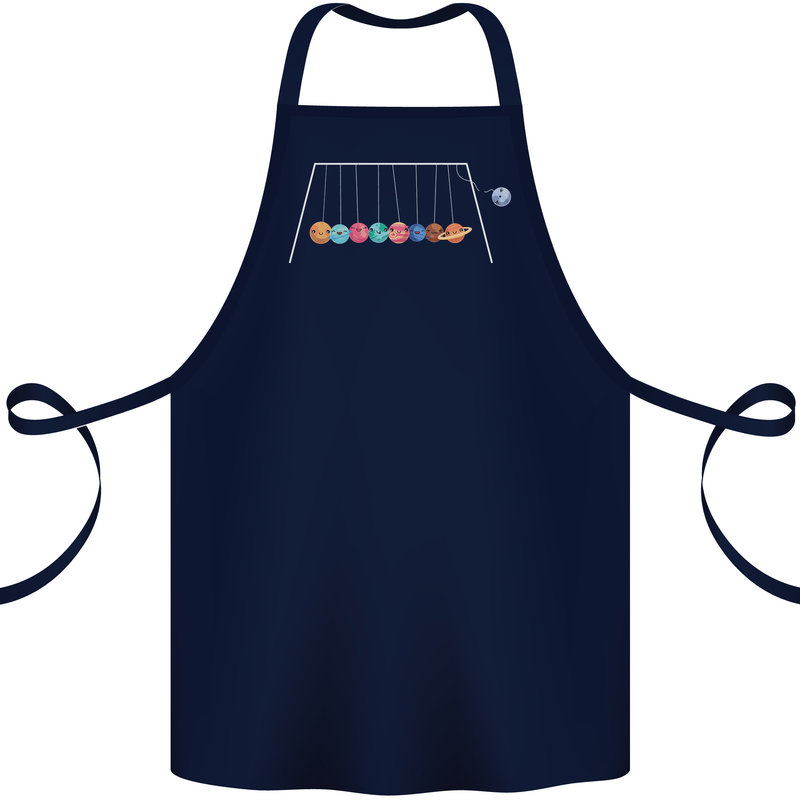 Planets Game Astronomy Space Funny Universe Cotton Apron 100% Organic Navy Blue