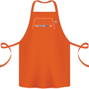 Planets Game Astronomy Space Funny Universe Cotton Apron 100% Organic Orange