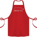 Planets Game Astronomy Space Funny Universe Cotton Apron 100% Organic Red