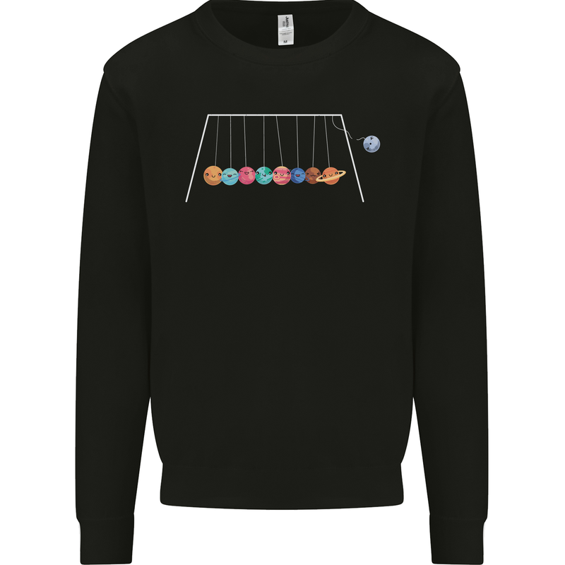 Planets Game Astronomy Space Funny Universe Kids Sweatshirt Jumper Black