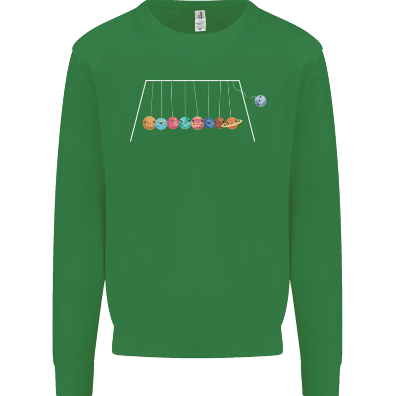 Planets Game Astronomy Space Funny Universe Kids Sweatshirt Jumper Irish Green