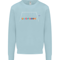 Planets Game Astronomy Space Funny Universe Kids Sweatshirt Jumper Light Blue