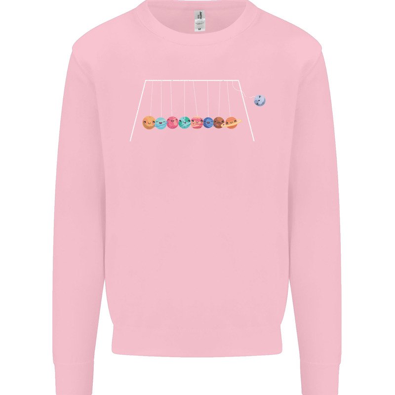 Planets Game Astronomy Space Funny Universe Kids Sweatshirt Jumper Light Pink
