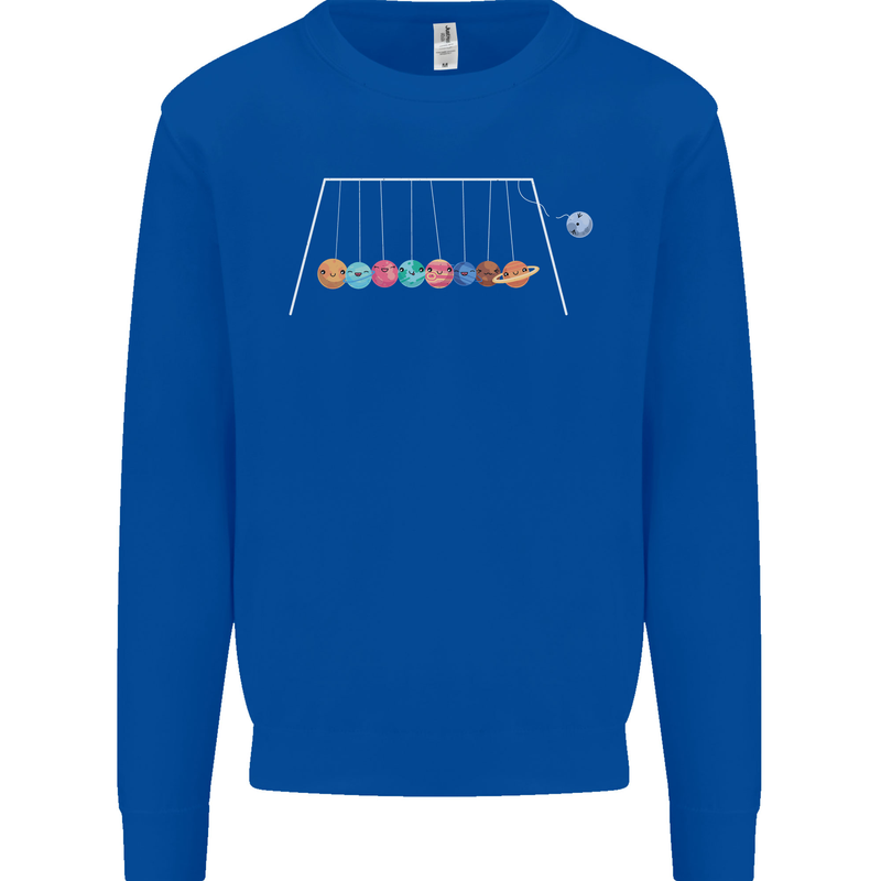 Planets Game Astronomy Space Funny Universe Kids Sweatshirt Jumper Royal Blue