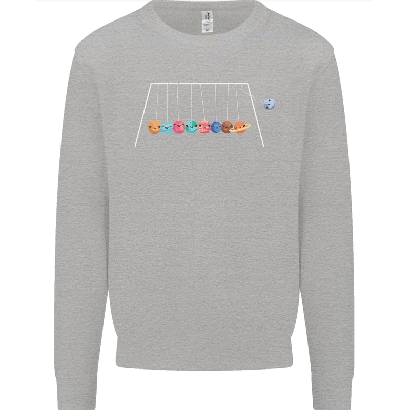 Planets Game Astronomy Space Funny Universe Kids Sweatshirt Jumper Sports Grey