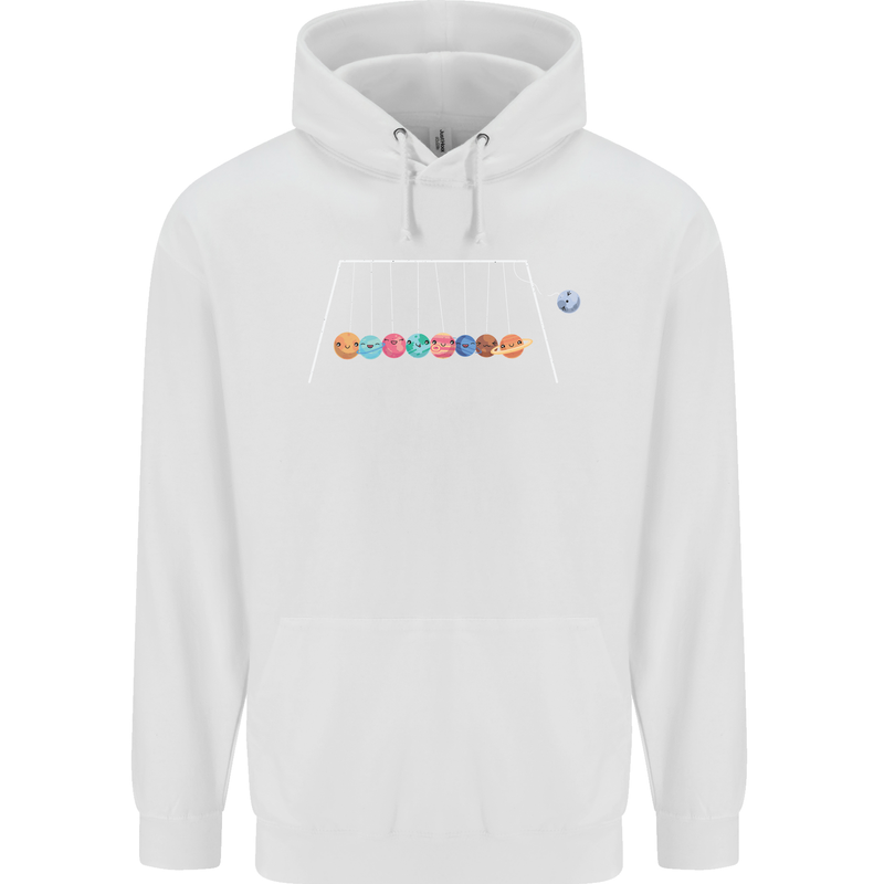 Planets Game Astronomy Space Funny Universe Mens 80% Cotton Hoodie White