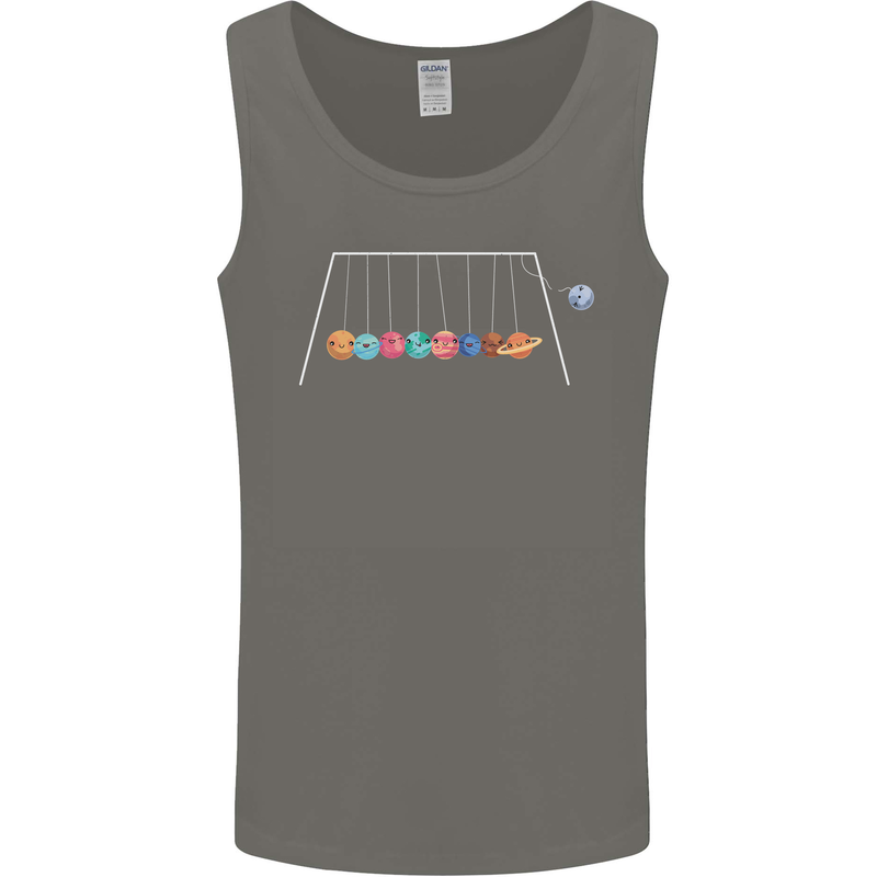 Planets Game Astronomy Space Funny Universe Mens Vest Tank Top Charcoal
