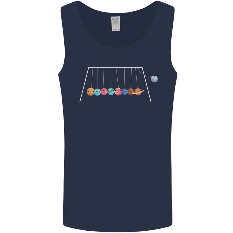 Planets Game Astronomy Space Funny Universe Mens Vest Tank Top Navy Blue