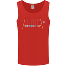 Planets Game Astronomy Space Funny Universe Mens Vest Tank Top Red