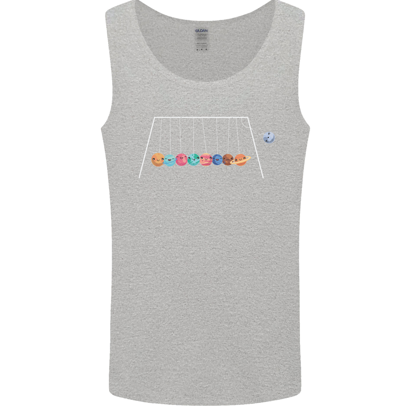 Planets Game Astronomy Space Funny Universe Mens Vest Tank Top Sports Grey
