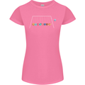 Planets Game Astronomy Space Funny Universe Womens Petite Cut T-Shirt Azalea