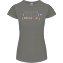 Planets Game Astronomy Space Funny Universe Womens Petite Cut T-Shirt Charcoal