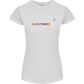 Planets Game Astronomy Space Funny Universe Womens Petite Cut T-Shirt White