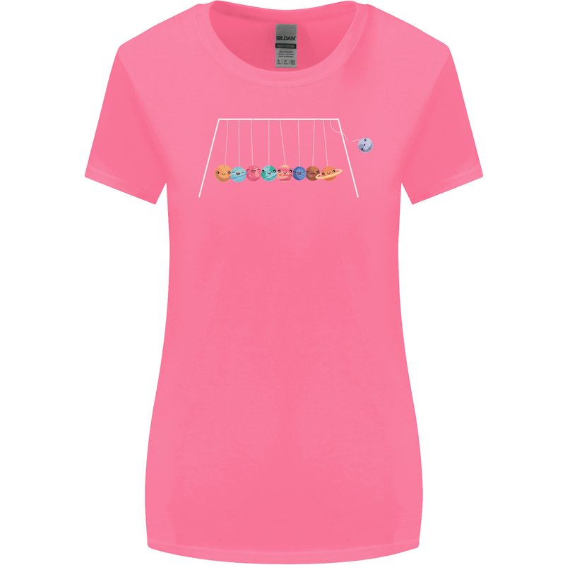 Planets Game Astronomy Space Funny Universe Womens Wider Cut T-Shirt Azalea