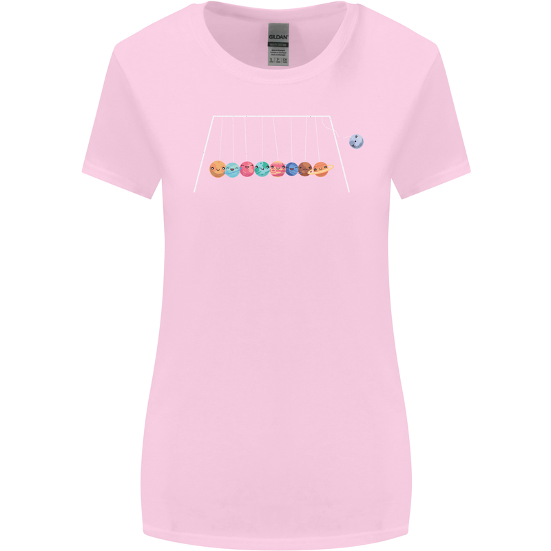 Planets Game Astronomy Space Funny Universe Womens Wider Cut T-Shirt Light Pink