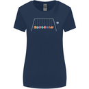 Planets Game Astronomy Space Funny Universe Womens Wider Cut T-Shirt Navy Blue