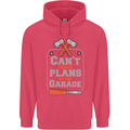 Plans In the Garage Carpenter DIY Tradesman Childrens Kids Hoodie Heliconia