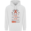 Plans In the Garage Carpenter DIY Tradesman Childrens Kids Hoodie White