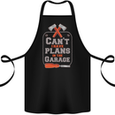 Plans In the Garage Carpenter DIY Tradesman Cotton Apron 100% Organic Black