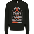 Plans In the Garage Carpenter DIY Tradesman Kids Sweatshirt Jumper Black