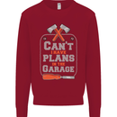 Plans In the Garage Carpenter DIY Tradesman Kids Sweatshirt Jumper Red