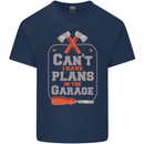 Plans In the Garage Carpenter DIY Tradesman Kids T-Shirt Childrens Navy Blue