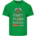 Plans In the Garage Carpenter DIY Tradesman Mens Cotton T-Shirt Tee Top Irish Green