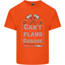 Plans In the Garage Carpenter DIY Tradesman Mens Cotton T-Shirt Tee Top Orange
