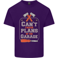 Plans In the Garage Carpenter DIY Tradesman Mens Cotton T-Shirt Tee Top Purple