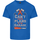 Plans In the Garage Carpenter DIY Tradesman Mens Cotton T-Shirt Tee Top Royal Blue