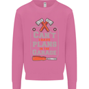 Plans In the Garage Carpenter DIY Tradesman Mens Sweatshirt Jumper Azalea
