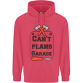 Plans In the Garage Carpentry DIY Tradesman Childrens Kids Hoodie Heliconia