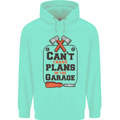Plans In the Garage Carpentry DIY Tradesman Childrens Kids Hoodie Peppermint