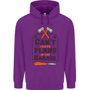 Plans In the Garage Carpentry DIY Tradesman Childrens Kids Hoodie Purple