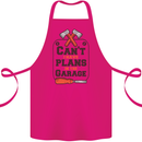 Plans In the Garage Carpentry DIY Tradesman Cotton Apron 100% Organic Pink