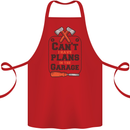 Plans In the Garage Carpentry DIY Tradesman Cotton Apron 100% Organic Red