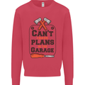 Plans In the Garage Carpentry DIY Tradesman Kids Sweatshirt Jumper Heliconia