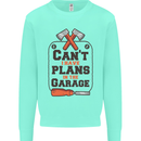 Plans In the Garage Carpentry DIY Tradesman Kids Sweatshirt Jumper Peppermint