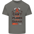 Plans In the Garage Carpentry DIY Tradesman Kids T-Shirt Childrens Charcoal