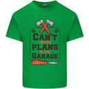 Plans In the Garage Carpentry DIY Tradesman Kids T-Shirt Childrens Irish Green