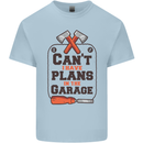 Plans In the Garage Carpentry DIY Tradesman Kids T-Shirt Childrens Light Blue