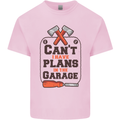 Plans In the Garage Carpentry DIY Tradesman Kids T-Shirt Childrens Light Pink
