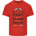 Plans In the Garage Carpentry DIY Tradesman Kids T-Shirt Childrens Red