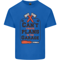 Plans In the Garage Carpentry DIY Tradesman Kids T-Shirt Childrens Royal Blue