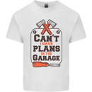 Plans In the Garage Carpentry DIY Tradesman Kids T-Shirt Childrens White