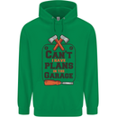 Plans In the Garage Carpentry DIY Tradesman Mens 80% Cotton Hoodie Irish Green