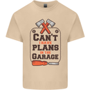 Plans In the Garage Carpentry DIY Tradesman Mens Cotton T-Shirt Tee Top Sand