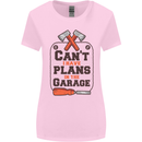 Plans In the Garage Carpentry DIY Tradesman Womens Wider Cut T-Shirt Light Pink
